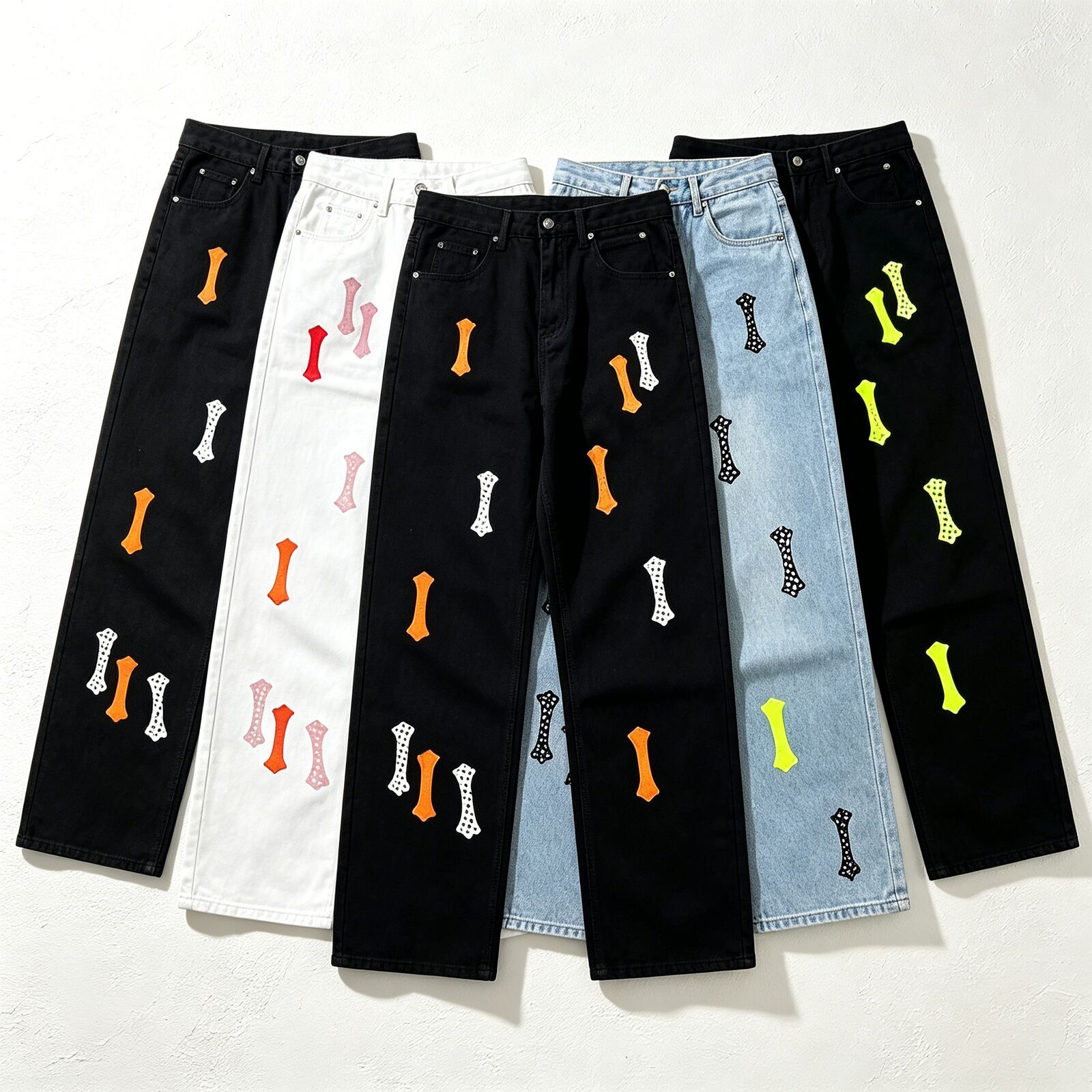 ch Tshirt Designer Cross Printed Pattern Tight Jeans Brand Chrome Hoodie Leggings Women Fashion Hiphop Casual High Street cross Pants loose fit