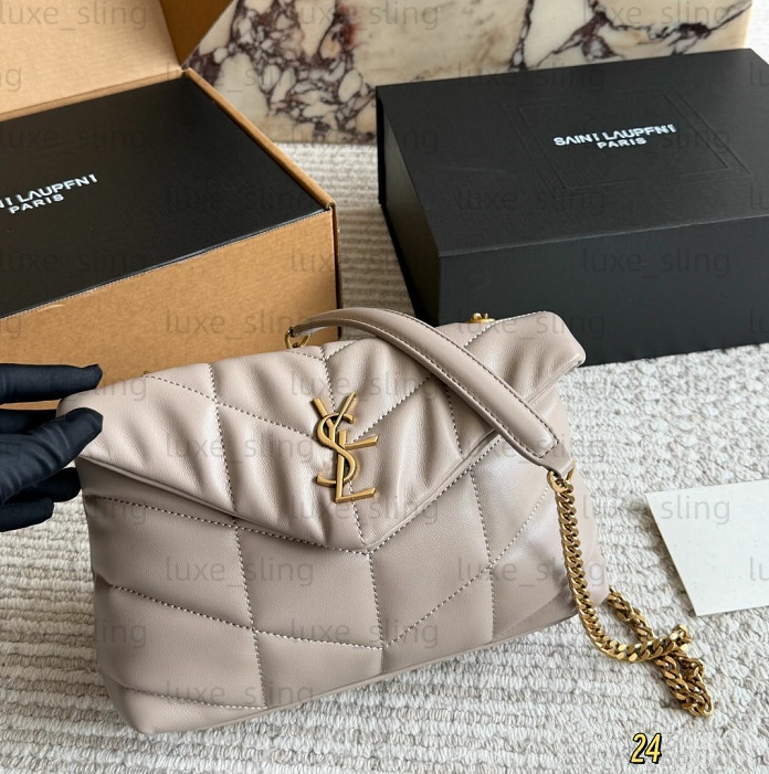 Loulou Puffer Puff Cloud Wrap for women classic Hardware logo designer bag fashion Diamond shaped pattern shoulder bag crossbody bag Designer Bags 2