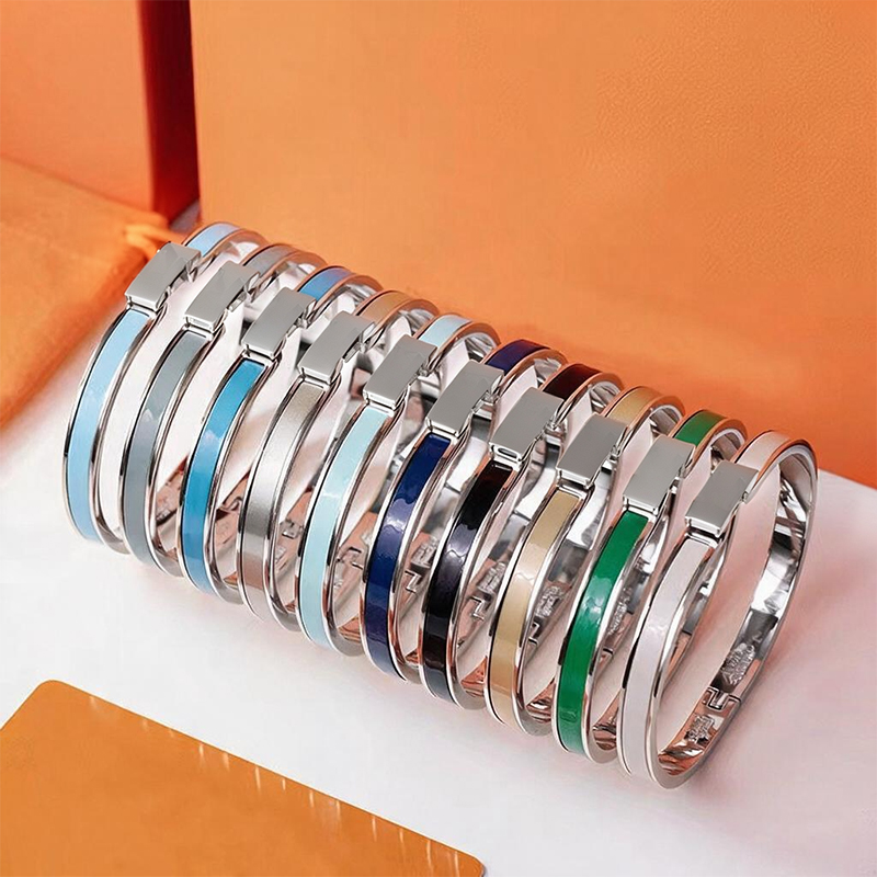 Brand H Bracelet High Quality Stainless Steel 6mm Women's Designer Bracelet Daily Party Luxury Jewelry