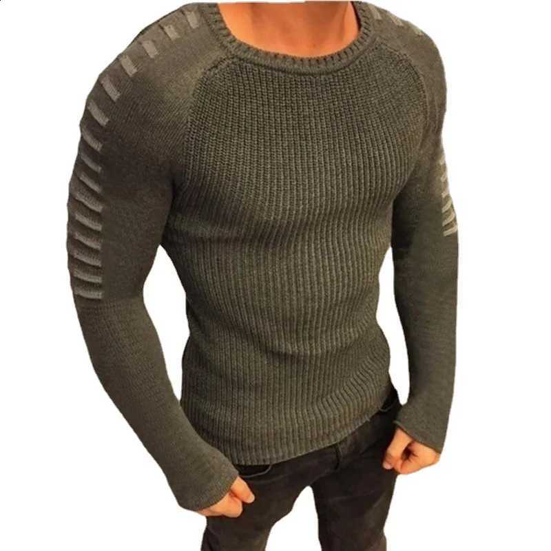 Autumn/Winter 2025 Sweater Luxury Fashion Men's Slim fit Long Sleeve Round Neck Hoodie Knitted Top Large Men's Coat J260916