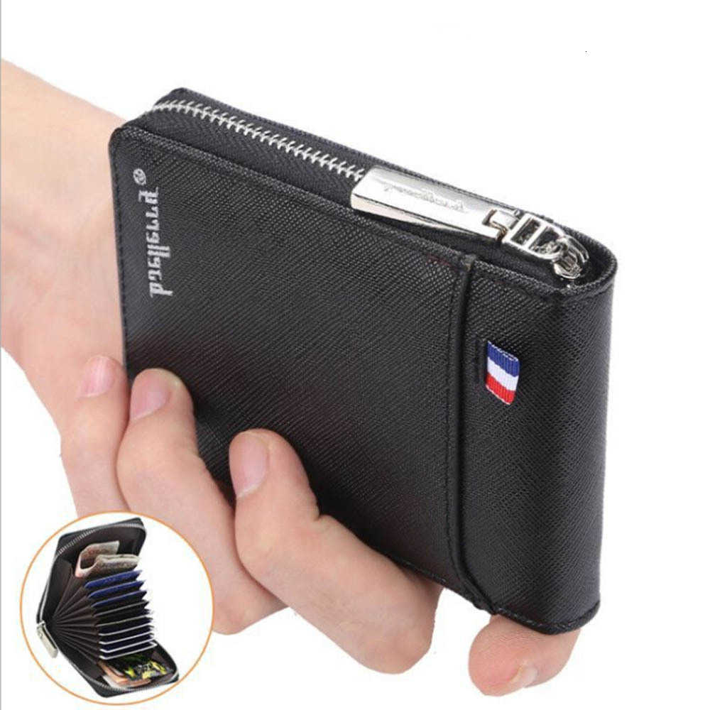 Wallet Men's New Short Small Multifunctional Hand Holder PU Business Zipper Purse Fashion High-quality CasualT260917
