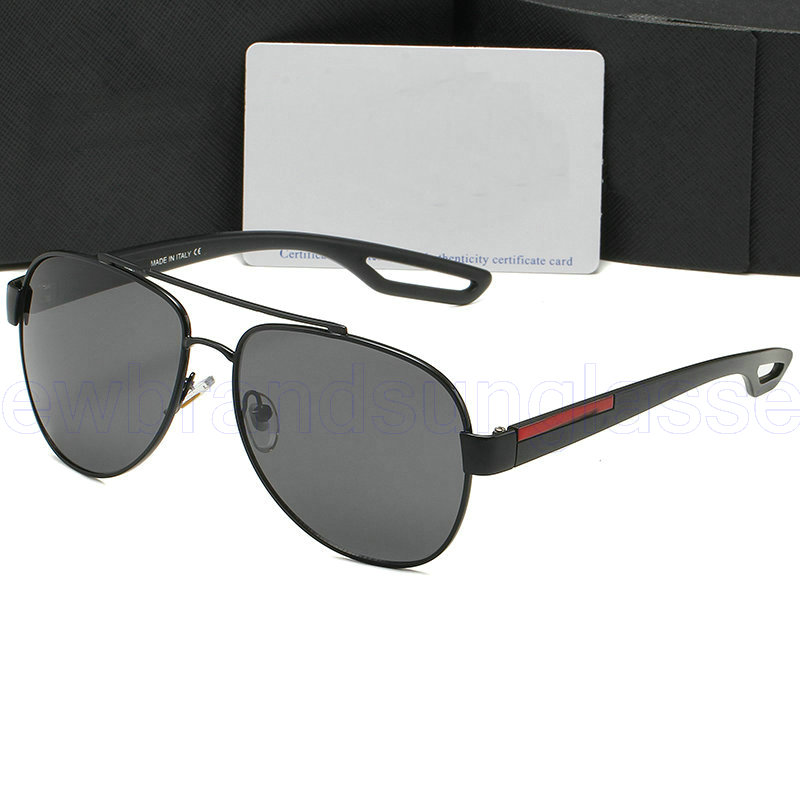 men Pilot Sunglasses Women Rectangle Brand Designer Linea Rossa Sunglass Male Retro Driving Fishing Oculos Uv400 Symbole Sunglasses With Triangle Lo