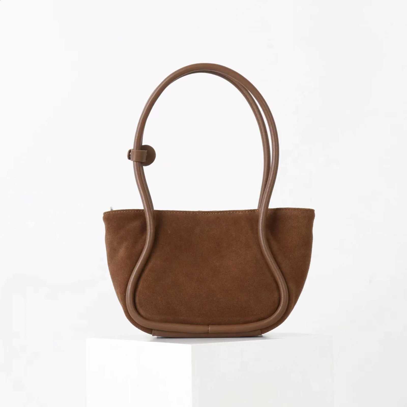 Women's Handbag 2025 new Suede niche design one-shoulder crossbody bag personality vintage y2k casual mini fashion handbag H260905