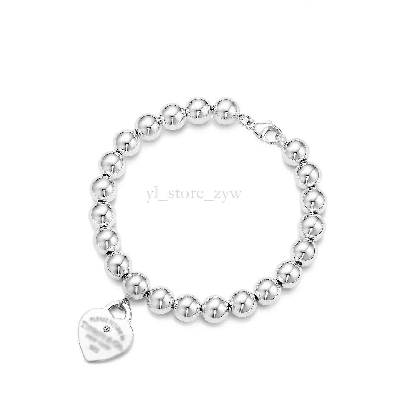Tiffannyxlys bracelet designer Luxury Heart Charm Bracelet fashion Stainless Steel Thick Link Chain Link Chain Fine Bracelets for Women Fashion Jewe