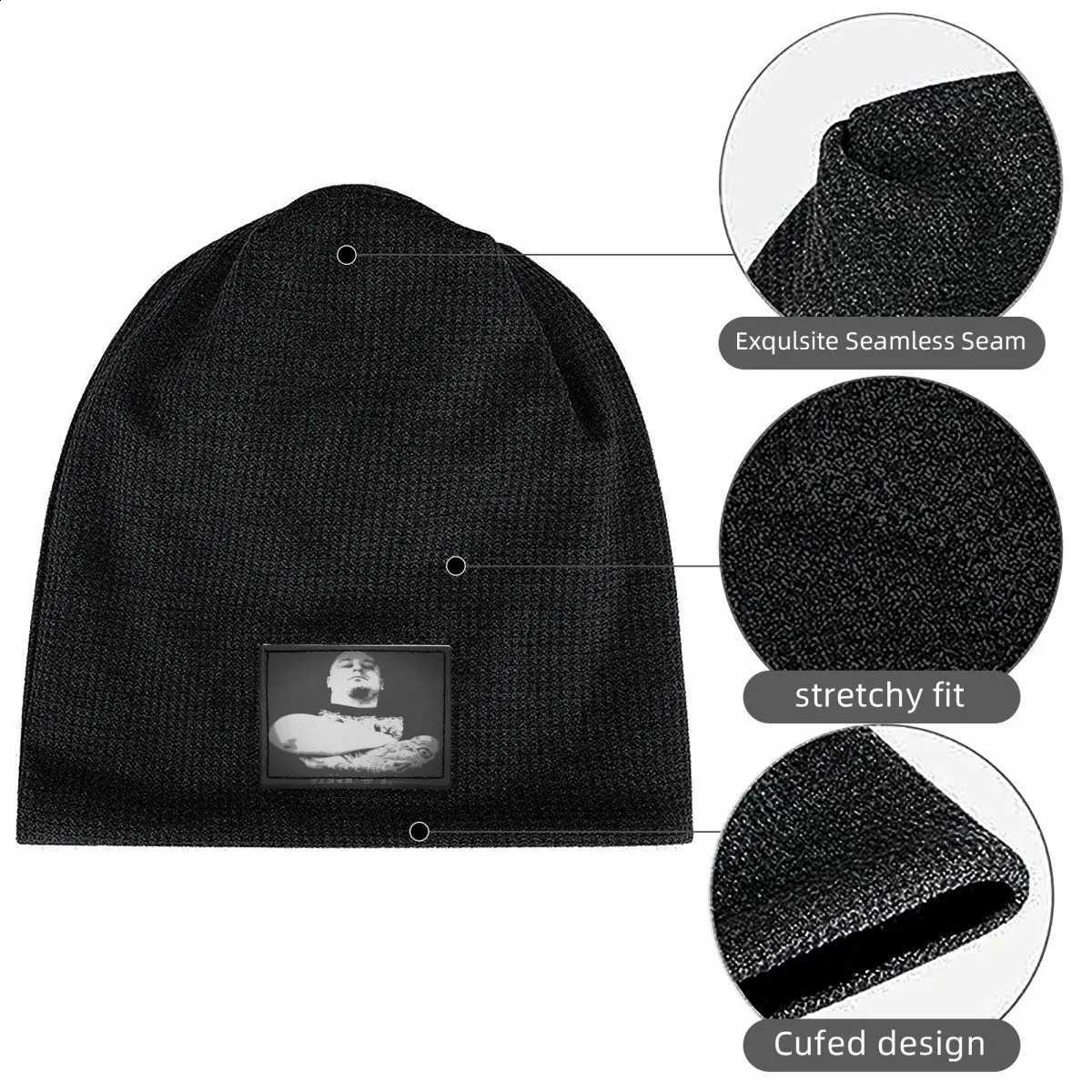 ISD Ian Stuart Rock O Rama Rebelles Europeens ROR Knit Fleece Lined Beanie with PU Leather Patch Unisex Warm Winter Soft CapT260916