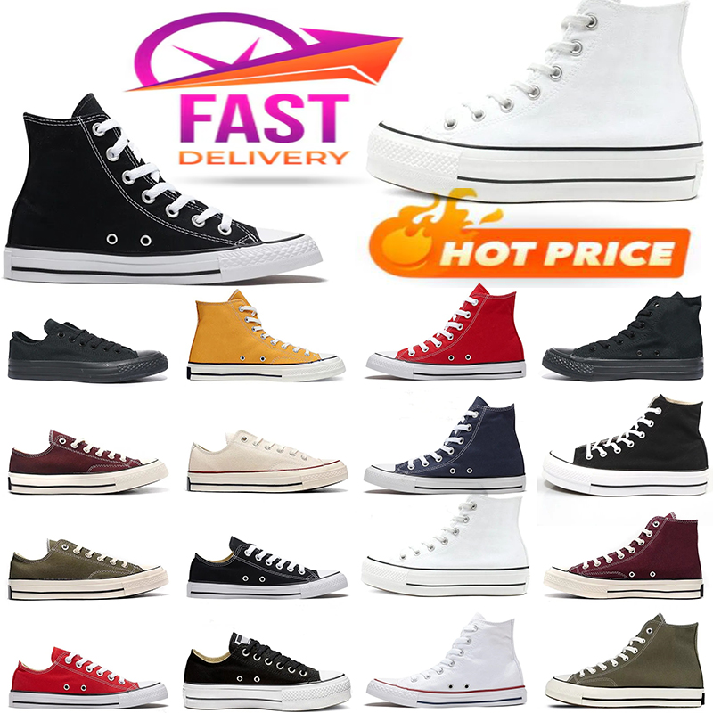 Casual Canvas Shoes Mens Womens Lace Up Breathable Flat Sole Non Slip Classic Yellow White Black Walking Fashion Couple Sneakers For Daily Street We