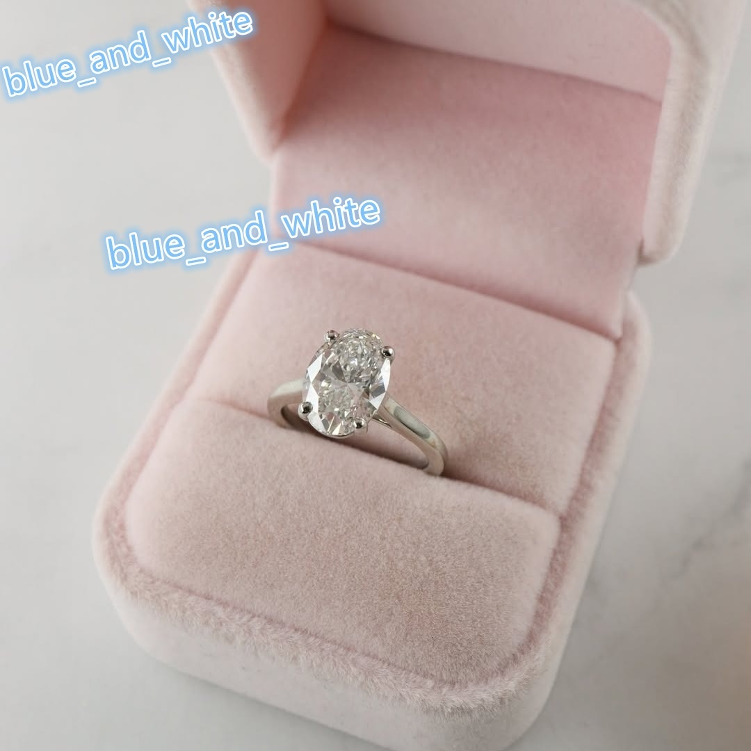 IGI Certified Lab Grown Diamond Engagement Wedding Rings 18K 2ct D VS1 Oval Real Diamonds HPHT CVD Lab Diamond Solitaire Ring
