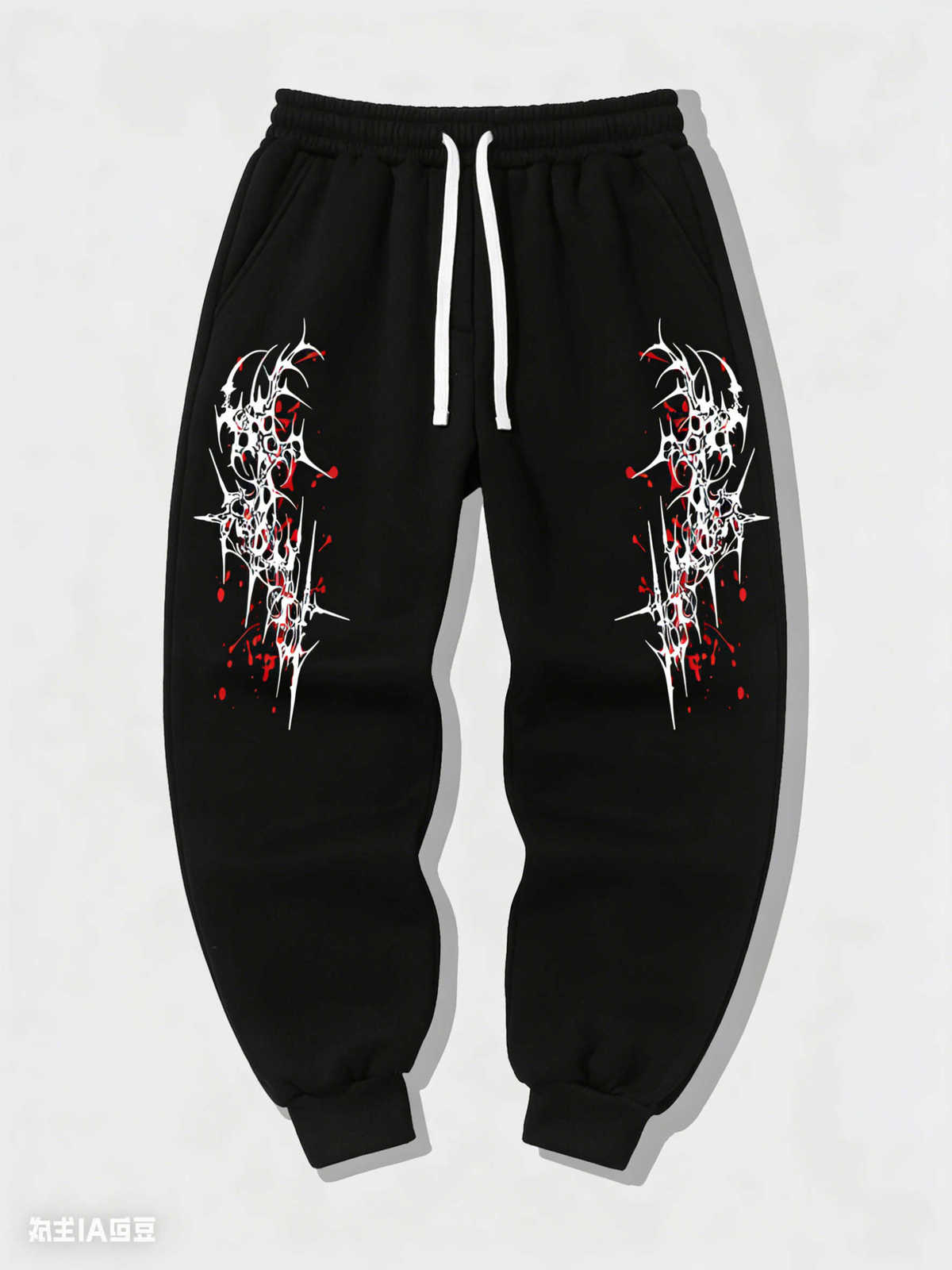 Fashion Gothic Print Multifunctional Solid Color Outdoor Running Fitness Breathable Casual Comfortable Men's Sports Long 3DT260917