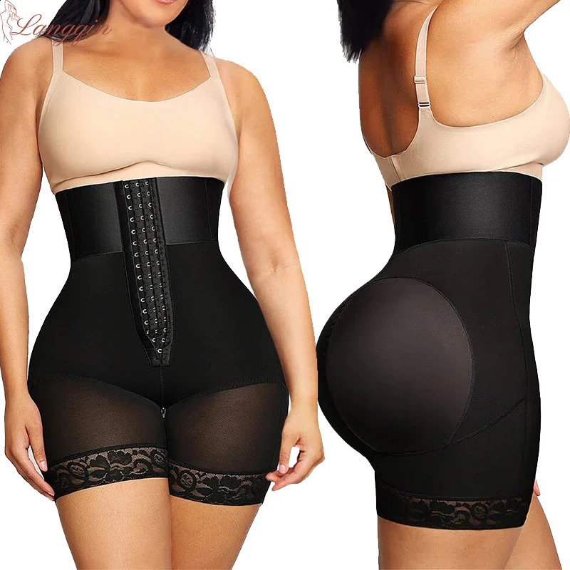 Women High Waist Body Shaper Panties Butt Lifter Slim Shapewear BBL Shorts Tummy Control Bandage Panties260915