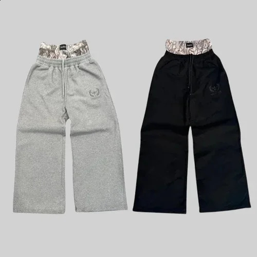 Y2K Pants Men Women Harajuku Gothic Casual Oversized Trousers Retro Letter Graphics Embroidered Straight Camo Boxer Sweatpants 260917