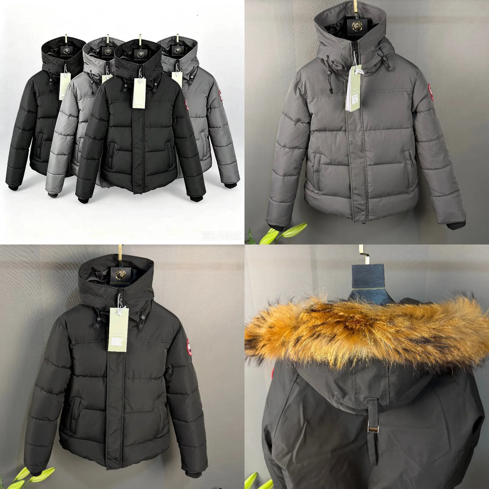 Winter foreign trade high end goose windproof hooded parka with large pockets loose fit thickened and warm down jacket for couples