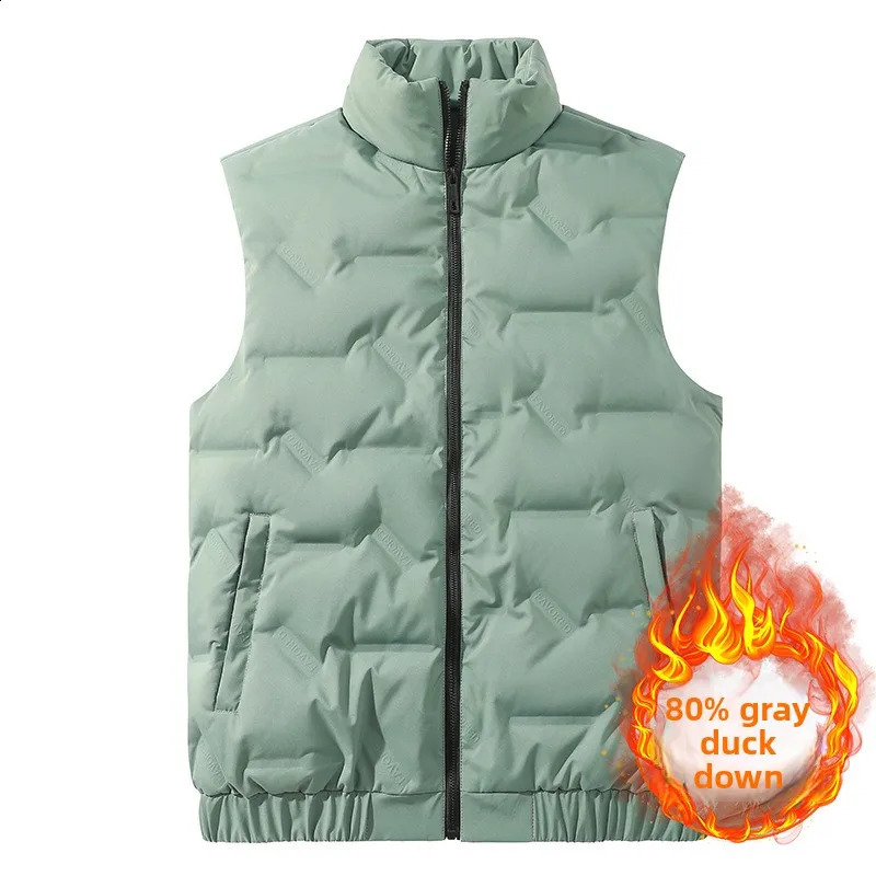 Down jacket plus-size vest for men and women. Autumn and winter warm cardigan Sleeveless short style. Lightweight coat M-7XL 260916