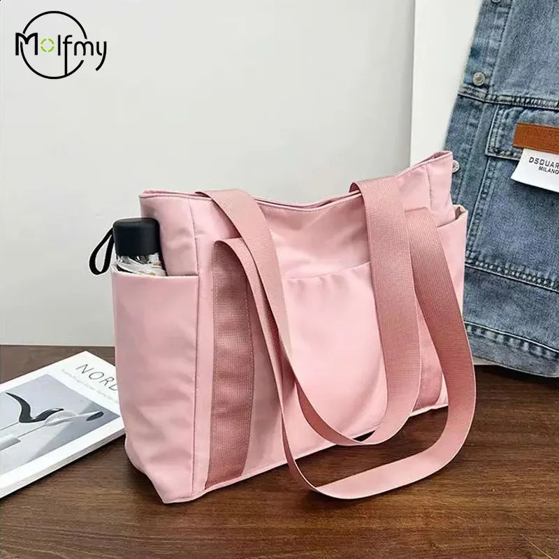 Women's Bag er y Bags Nylon Commuting Shoulder Handbag Solid Color Tote Bag Mommy Large Capacity Vacation Handbag 260916