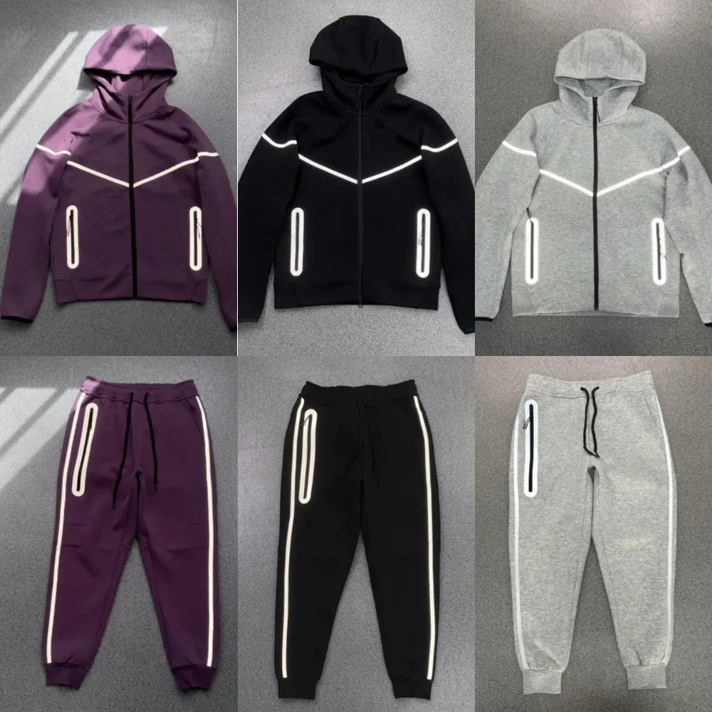 10A High Quality 1:1 Tech Fleece Men's Tracksuits Designer Casual Pure Cotton Hoodie High Quality Jacket Fashion Set Three Dimensional Silicone