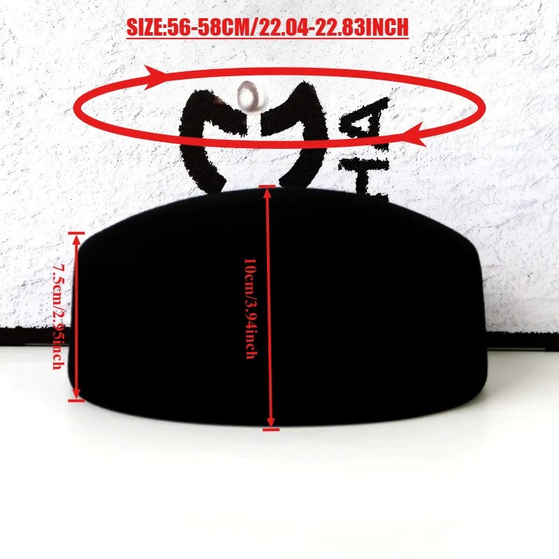 Wool Beret Winter Autumn Hard Top Retro Fashion Cap
