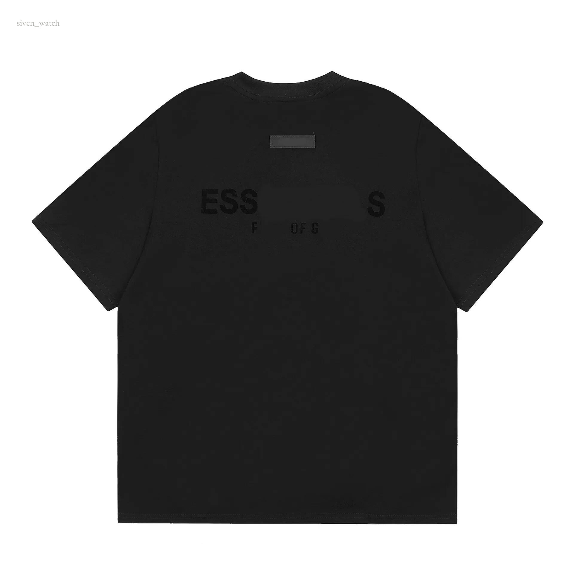 designer essentailsshorts t shirt Summer cotton high street letter short-sleeved essential T-shirt Casual Luxurious Mens Suit Letter-printed shorts