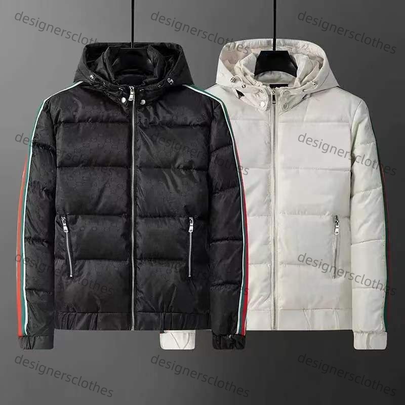 New Designer Mens Womens Winter Long Sleeve Down Cotton Jackets Parkas Thickened Hooded Sweatshirt Winter Warm Windbreaker Jacket Zip Up Men Bomber