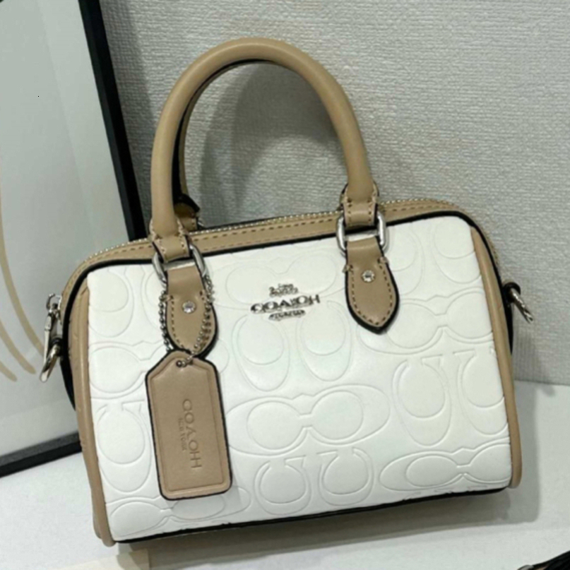 Mini Rowan Series Luxury Designer Retro Embossed Logo Color Boston Satchel Women Detachable Shoulder Crossbody Colors For Daily Dating Shopping cros