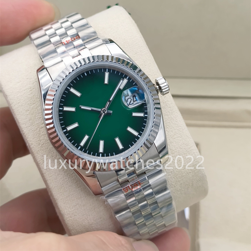 New 2026 Model 36mm Mens Watch Green gradient Dial Automatic mechanical Watches bracelet Sapphire glass Luminous 126234 Mens Designer Unisex Women W