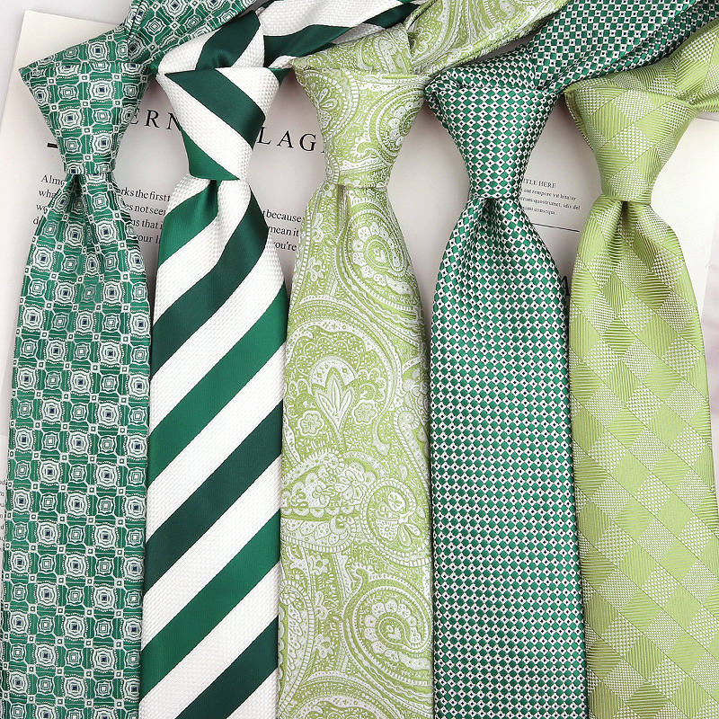 Designer Tie Summer Fresh Avocado Green Tie for Men Casual Fashion Shirt Accessory JK Style Student Tie Fashionable and high-quality bow tie