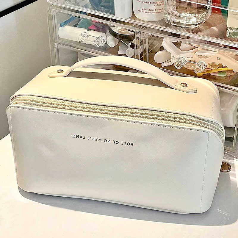Capacity 1Pc Large Travel Cosmetic Bag Multifunctional Toiletry Organizer Women Makeup Storage Pouch Pink/White/Brown/BlackT260917