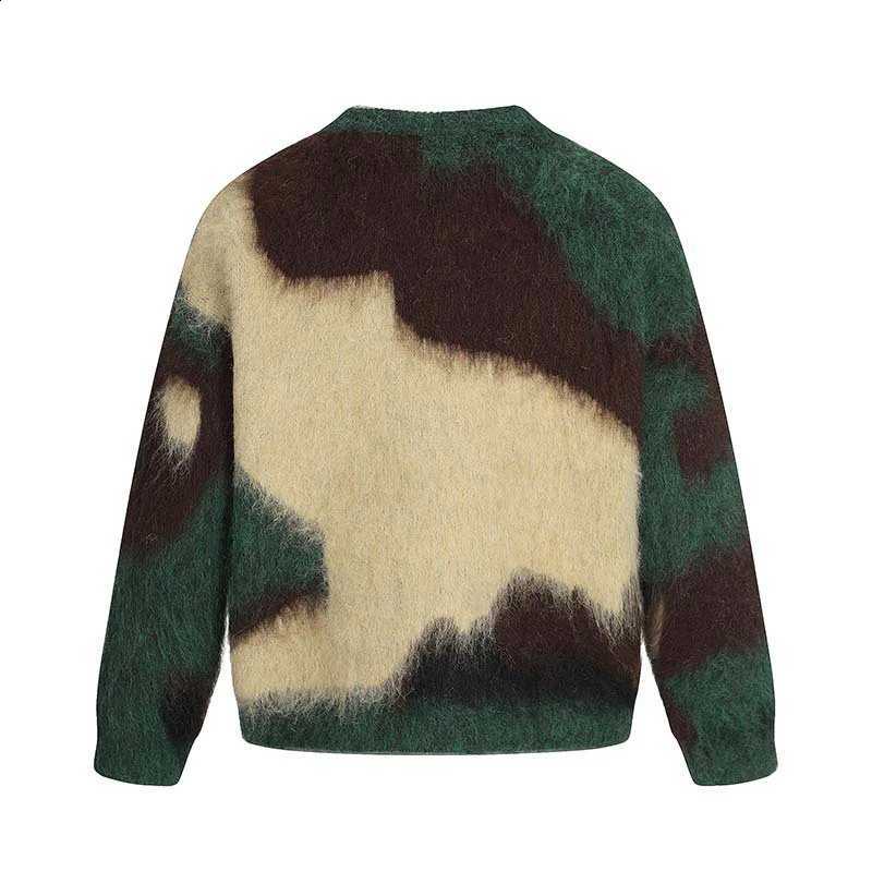 Round FEWQ American Letter Contrasting Neck Knitted Men's Long Sleeved Sweater Casual Fashion Top Y2K 2026 Autumn New 24W3262 J260916