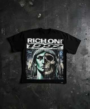 Retro Gothic Printed T-shirt for Men Y2K Harajuku Street Culture Extra Large Loose Fit Soft Daily Casual Outdoor Top X260916