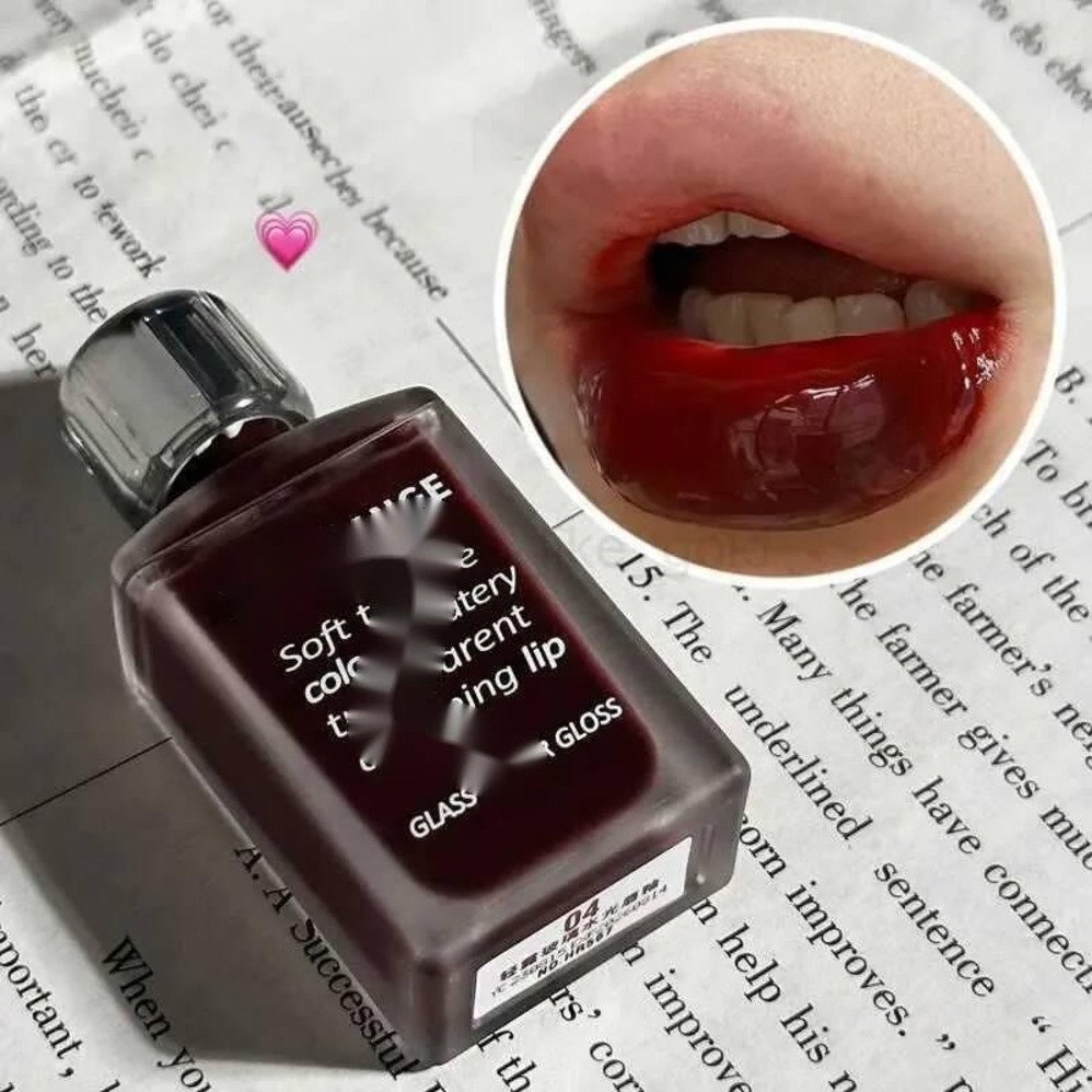 Luxury Cherry Juice Gloss Water Luster Charming Glass Moisturizing Lips maquillaje Lip Liquid Lipstick Makeup Free Shipping 002