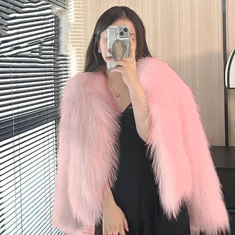 Veste en fausse fourrure sans manches pour femme, ouverte sur le devant, col à revers, longs cheveux pelucheux, coupe ample, légère, élégante, ma