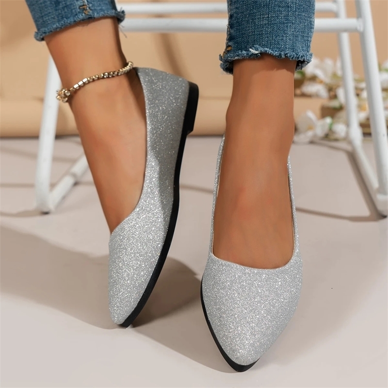 Arrival 2024 Women Pointed Toe Beautiful and Fashion Summer Shoes Flat Ballerina Comfortable Casual y260916