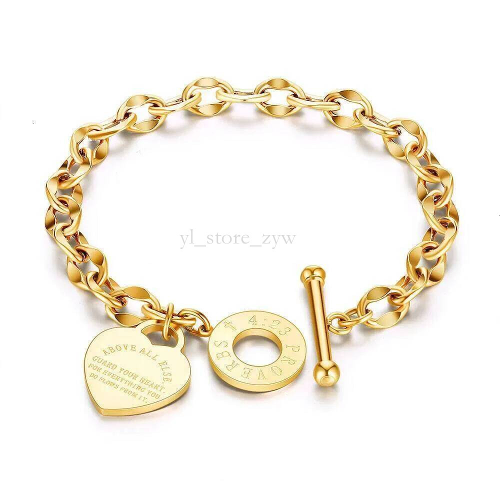 Tiffannyxlys Necklaces Designer Titanium Stainless Steel Heart Charm Pendant Necklaces Jewelry Classic Love Bible Proverbs O Chain Necklace b31