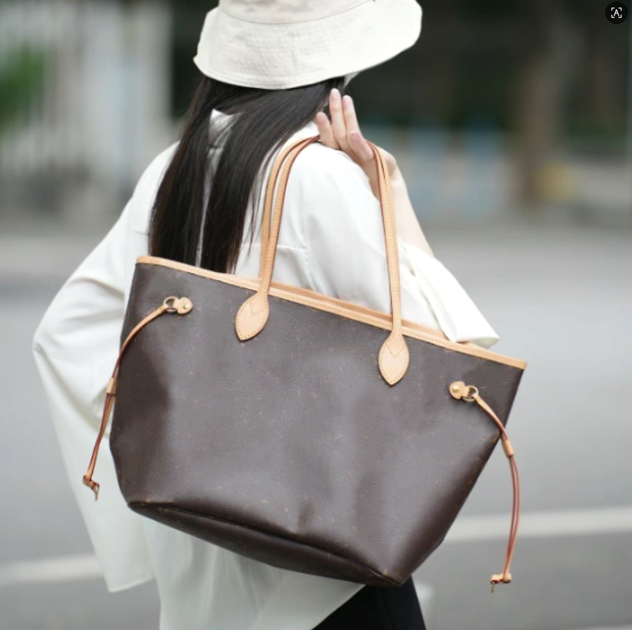 Discount bag Top Large tote bag designer women totes shoulder bag leather woman 3 sizes handbag purse bag clutch wallet Large medium smaller Pouch 2