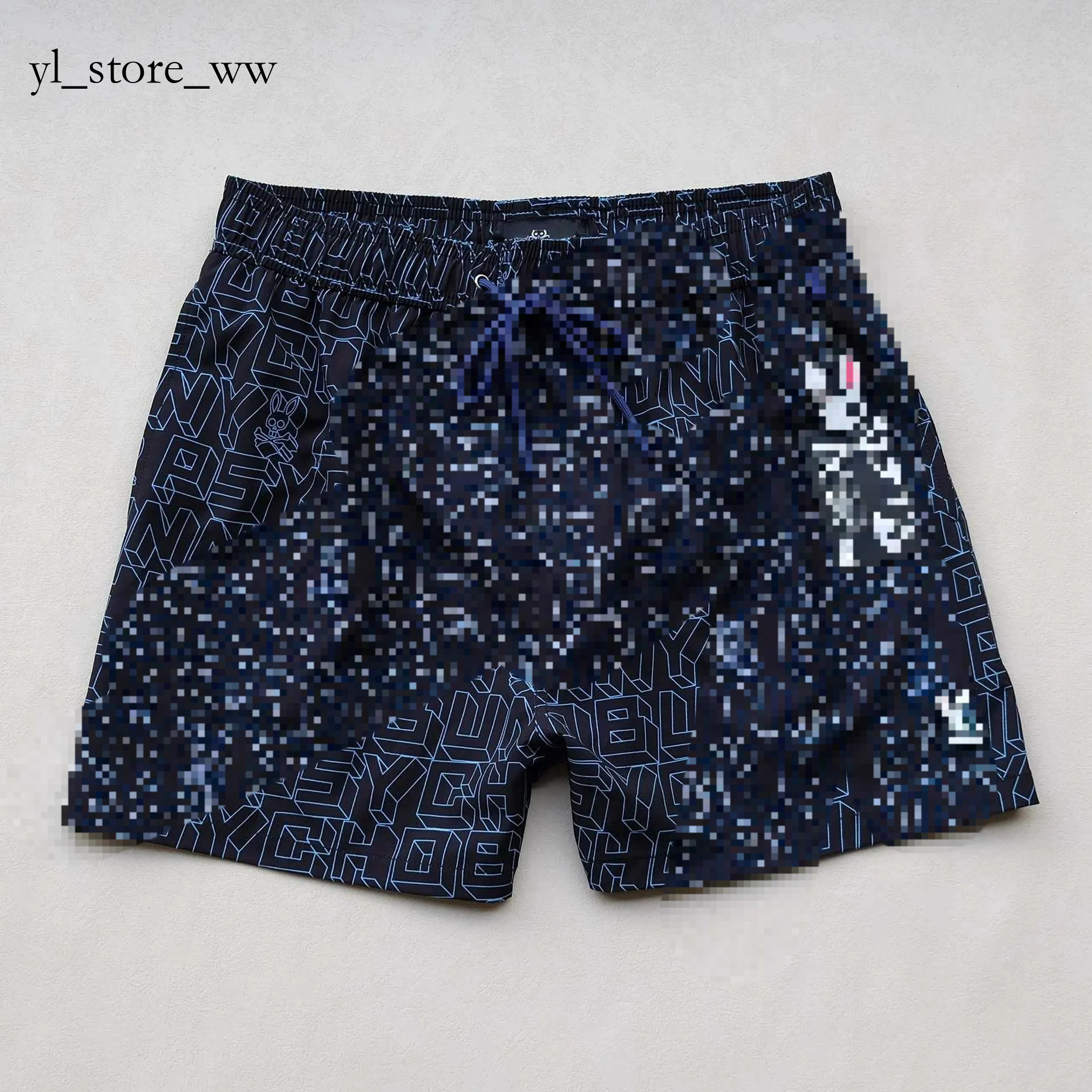 Psycholys Shorts Designer Men Fashion Luxury Brand High Quality Rabbit Pant Comfort Breathable Trendy Psycholys Bunnyly Short Summer c56