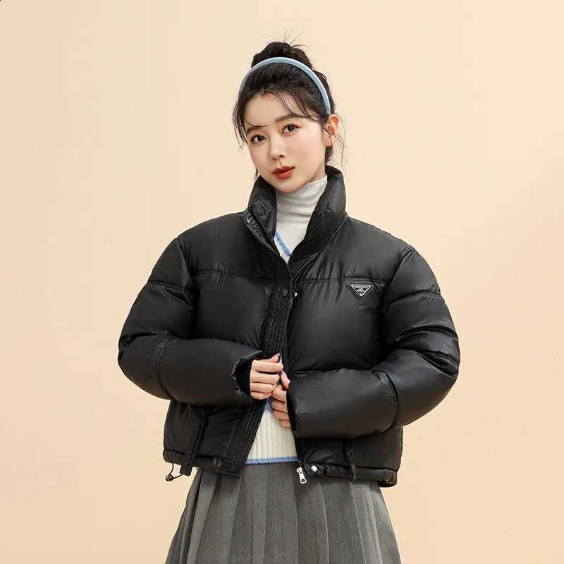 Winter Warm Thick Coats Women Short Parkas Fashion Black Cotton Padded Lady Down Jacket Elegant Zipper Clothes 2024 H260917