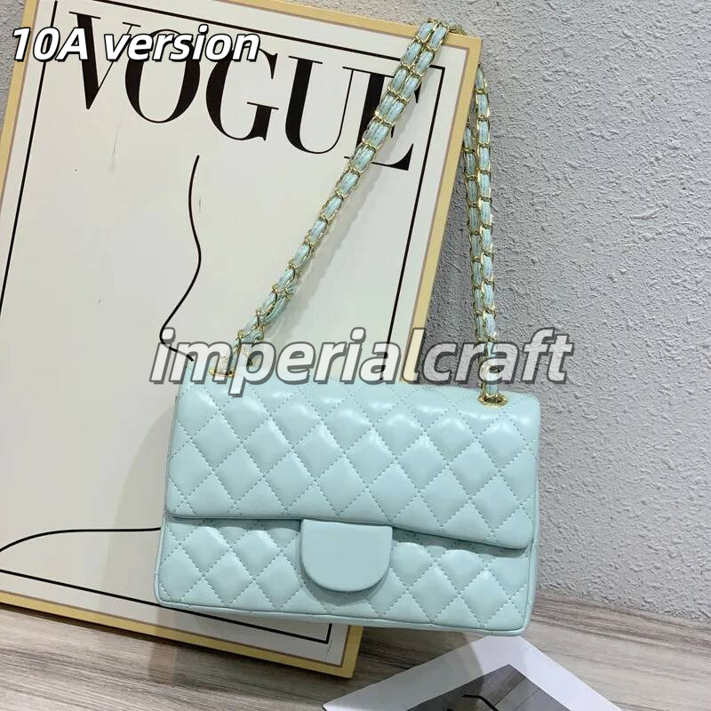 2026 10A Designer chanttnels Bag Shoulder Bag Classic Plaid Lattice Flap Totes Ladies cc Handbag Series Chain Purses Genuine Leather Bags Purse Doub