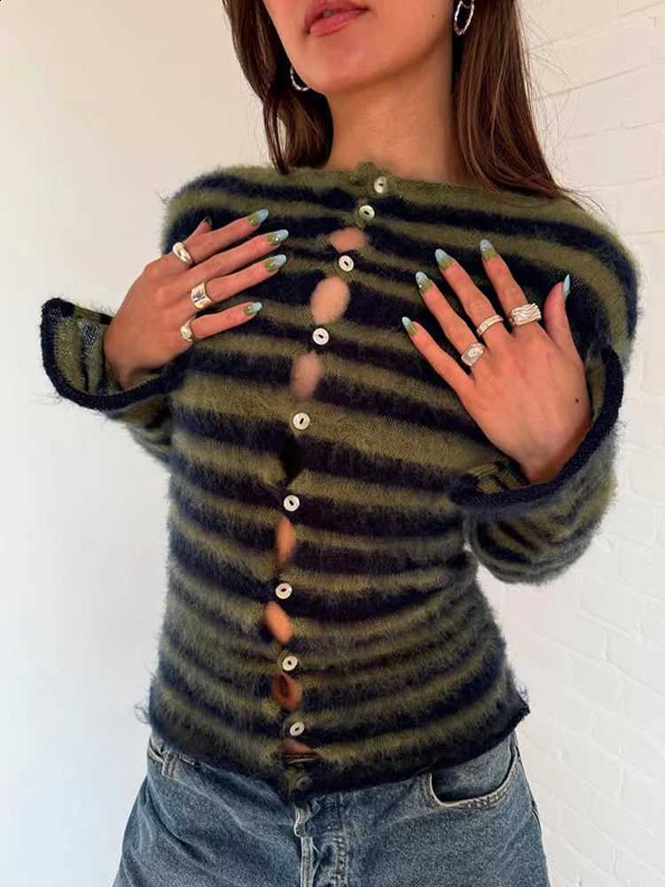 sweater Vintage fashionable women's Harajuku aesthetic Y2K American street style rock chic grunge gothic casual long-sleeved top J260916
