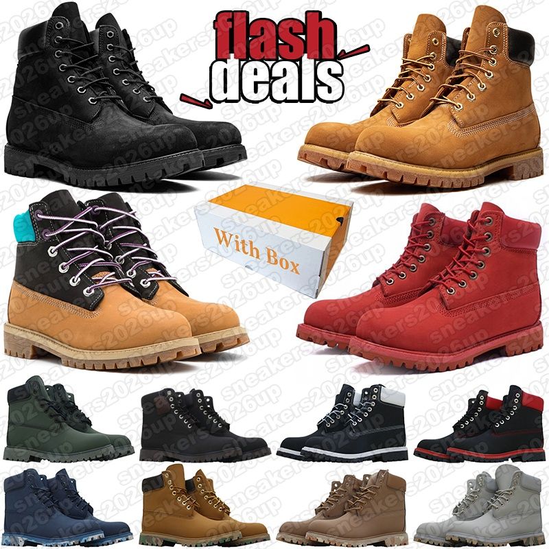 Men's & Women's Wheat Nubuck Leather Martin Boots - Classic Casual Hiking Footwear Size: 36-46
