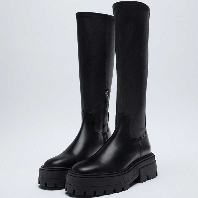 2024 New fa1 Designer Punk Casual Calf Women Boots Zipper fa1 Chunky Heel Top Quality Casual Shoes Woman D260917
