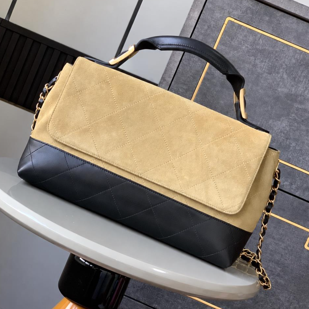 Suede Flap Bag Leather Top Handle Chain Shoulder Crossbody Purse Elegant Daily Commute Shopping Top-Tier Designer New Arrival