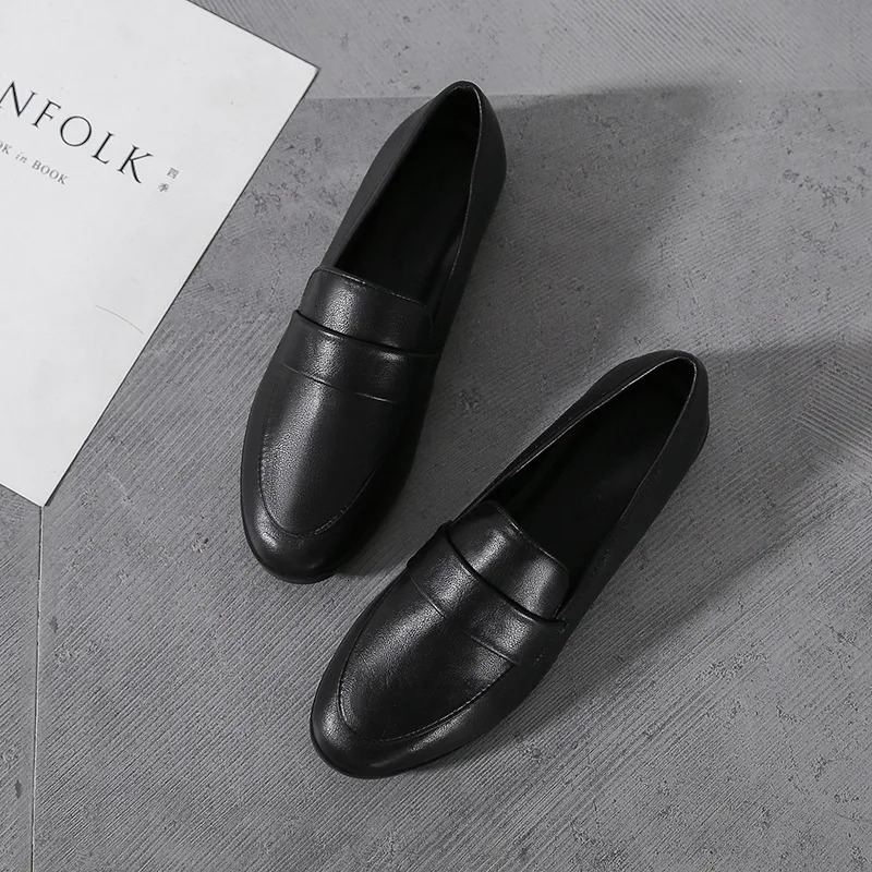 Shoes Casual Women's Flat Spring Autumn Ladies Small Leather Shoe Vintage Versatile Loafers British Style Fashion Anti Slip y260916