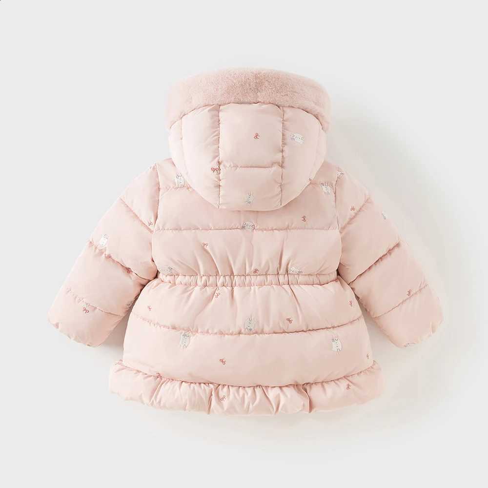 Autumn Dave Coat Bella Girls Winter Baby Velvet Hooded Fashion Overcoat Kids Thick Jacket Waterproof Children Clothing DB4254112 J260917
