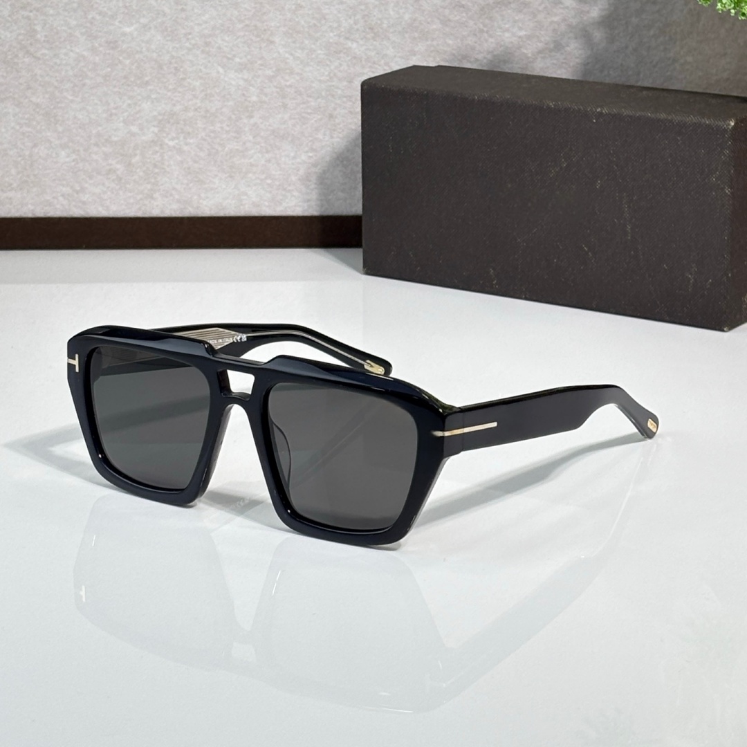 Vintage Double Bridge Square Acetate Sunglasses Unisex UV400 Outdoor Driving Shades