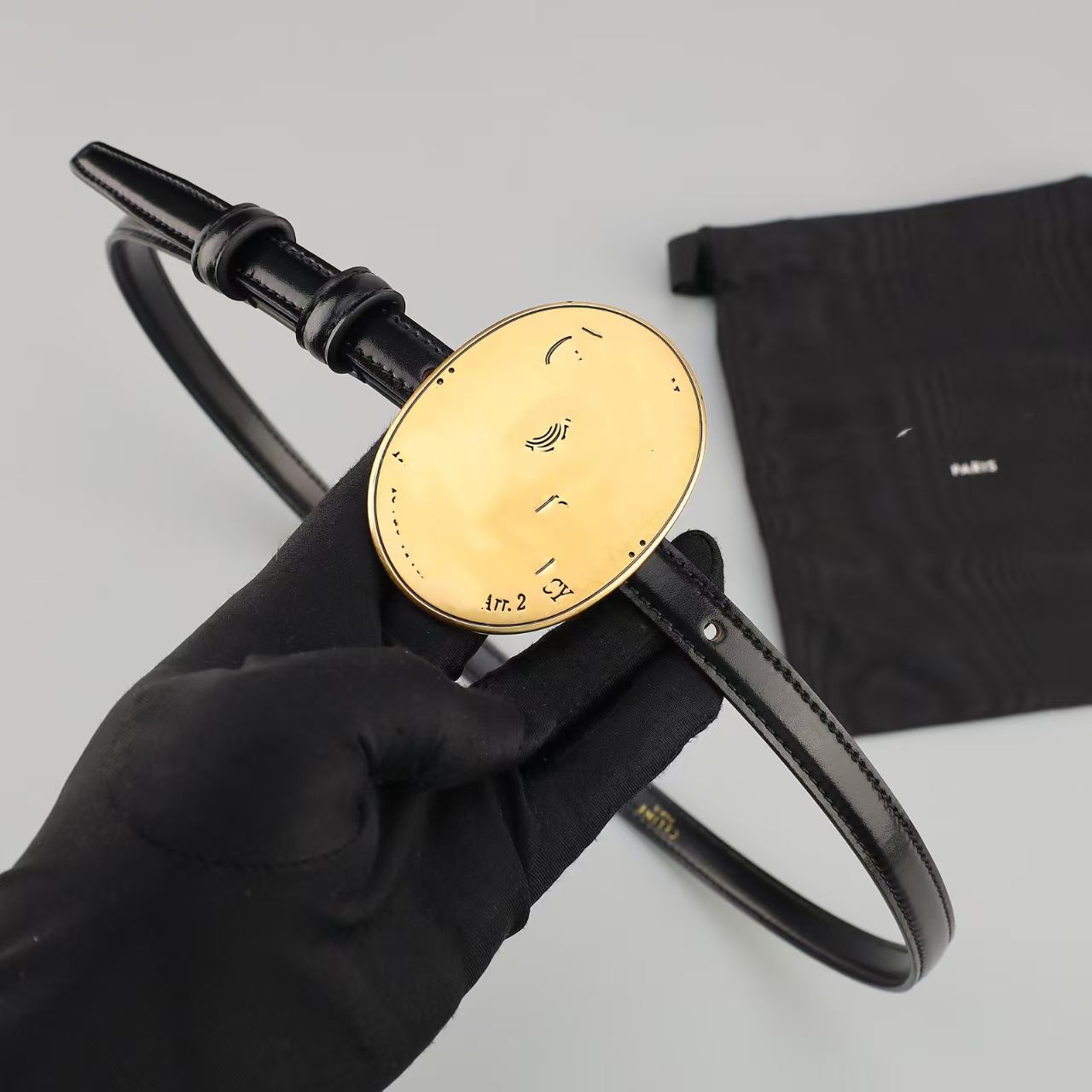 Top Triomphes Belt for Women 2026 Luxury Designer Genuine Leather Belt 1.5cm Oval Buckle Belt with Box