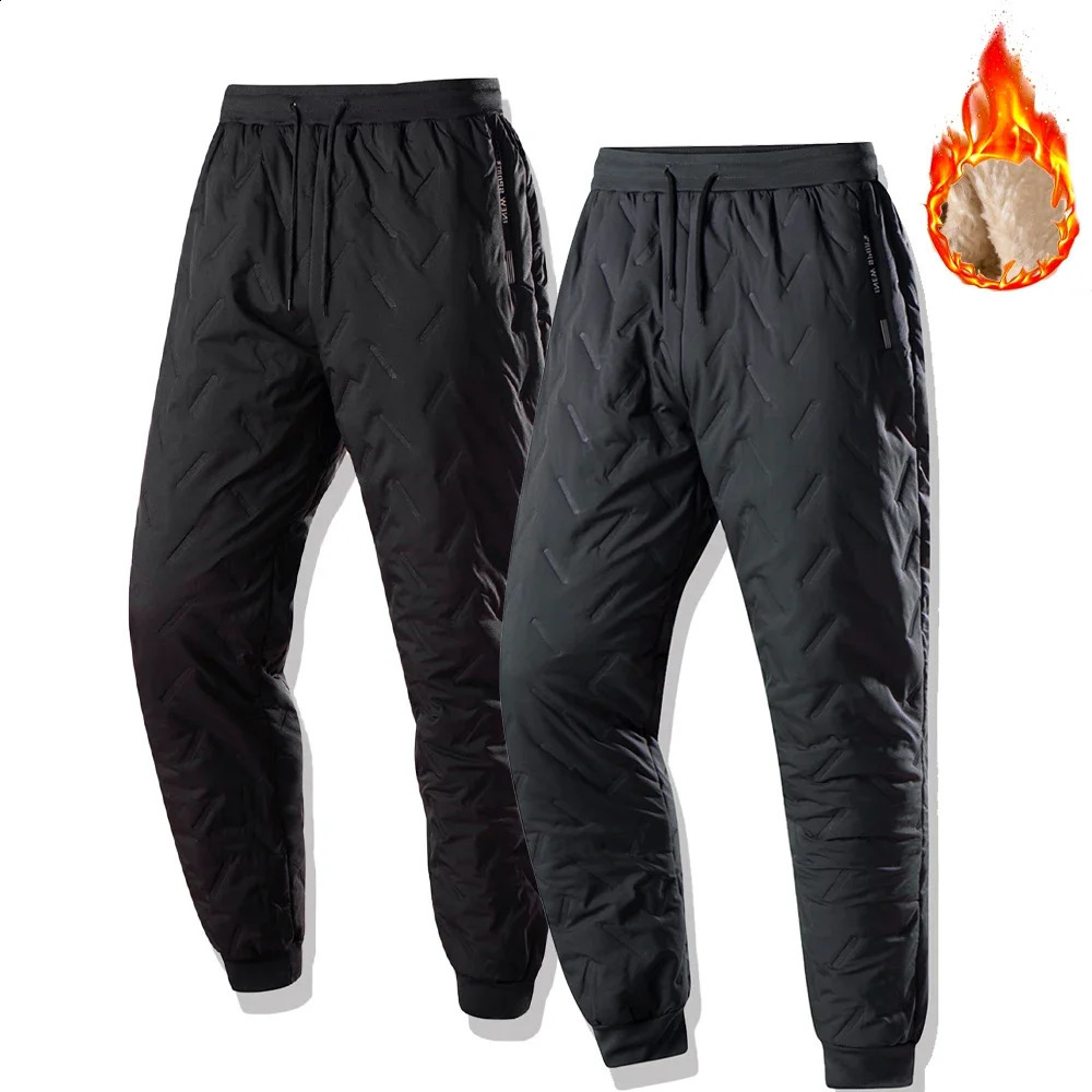 Men's Winter Thick Warm Pants Arctic Velvet Thermal Trousers Waterproof Windproof Casual Sweatpants Joggers Sportswear Sweatwear 260917