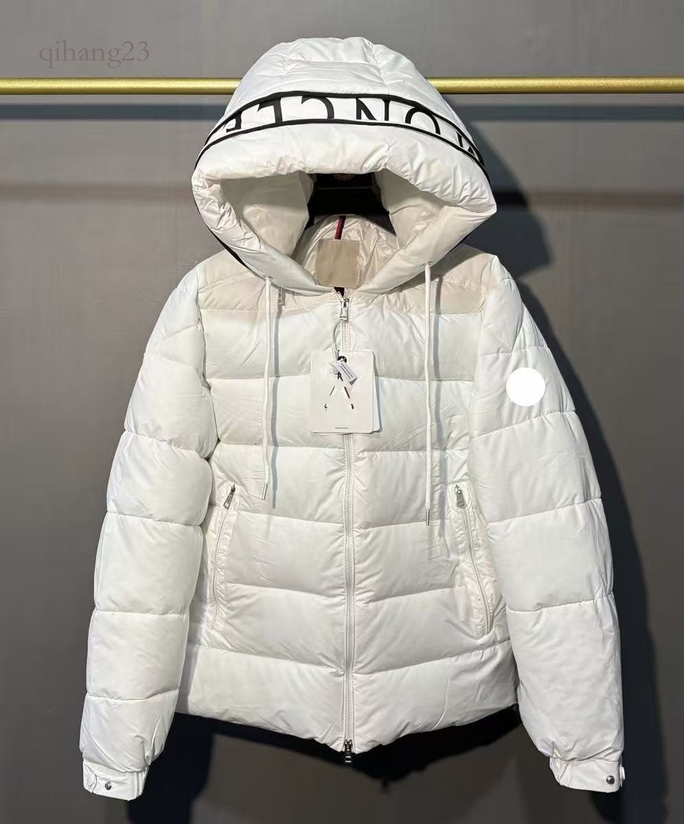 Designer Puffer Jacket Men Knit Sleeve Spliced Hooded Cotton Jacket Windproof Warm Short Lightweight Duck Down Luxury Street Wear Winter Skiing Down