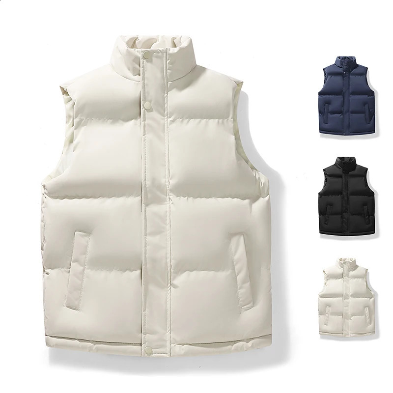 Men's -Selling down Cotton Pullover Vest-Style Thick Warm Autumn Winter Style Cotton Coat 260916