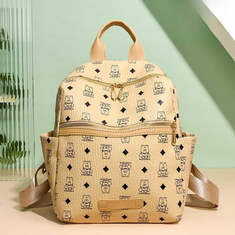 PU Women's Fashionable Backpack Korean Style Leisure Travel Waterproof Wear-resistant Casual Daily Match Small BatchT260917