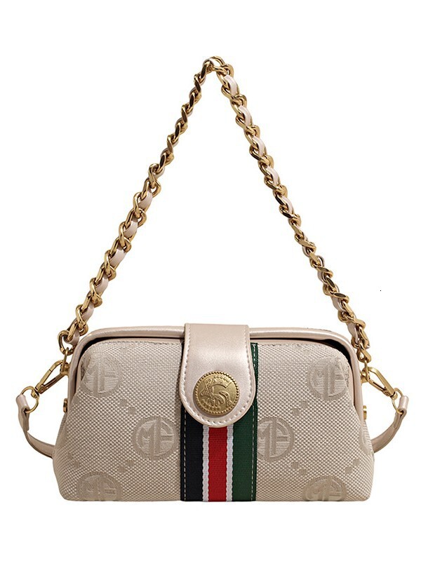2026 New Cross-Border Letter-Patterned Chain European And American Retro Style, Single-Shoulder Bag, Versatile Crossbody Bag With A High-End Feel TB
