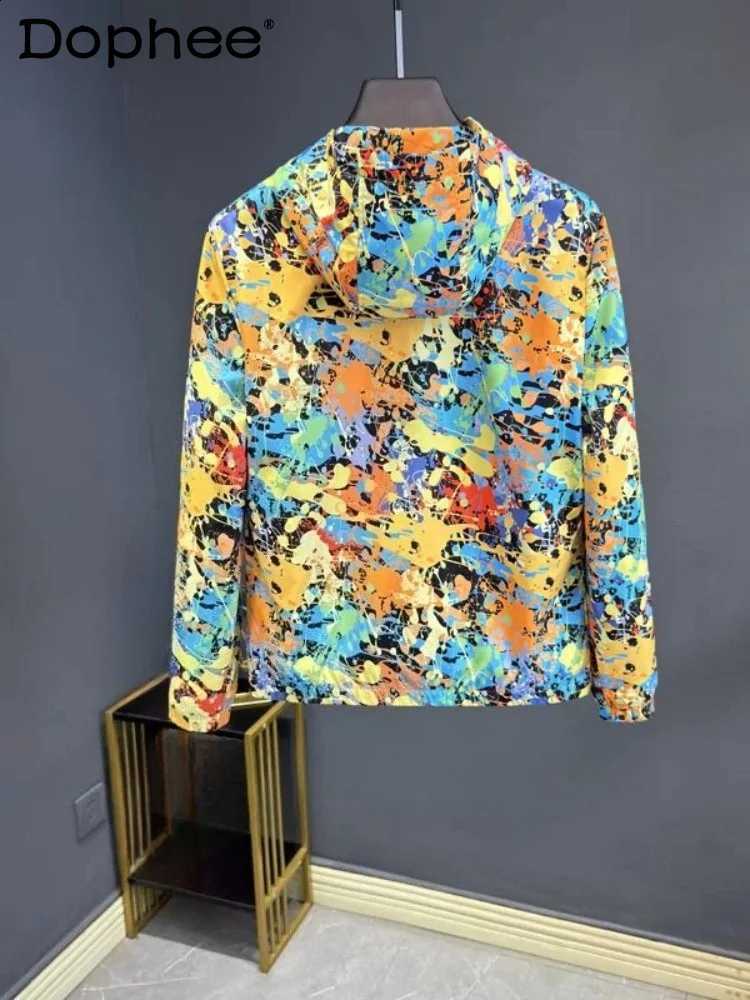 Men's Women's Spring 2026 Fashion Hooded Long Sleeve Jackets Male Handsome Trendy Color Matching Tops Multi-zip Decorative Coats C260917