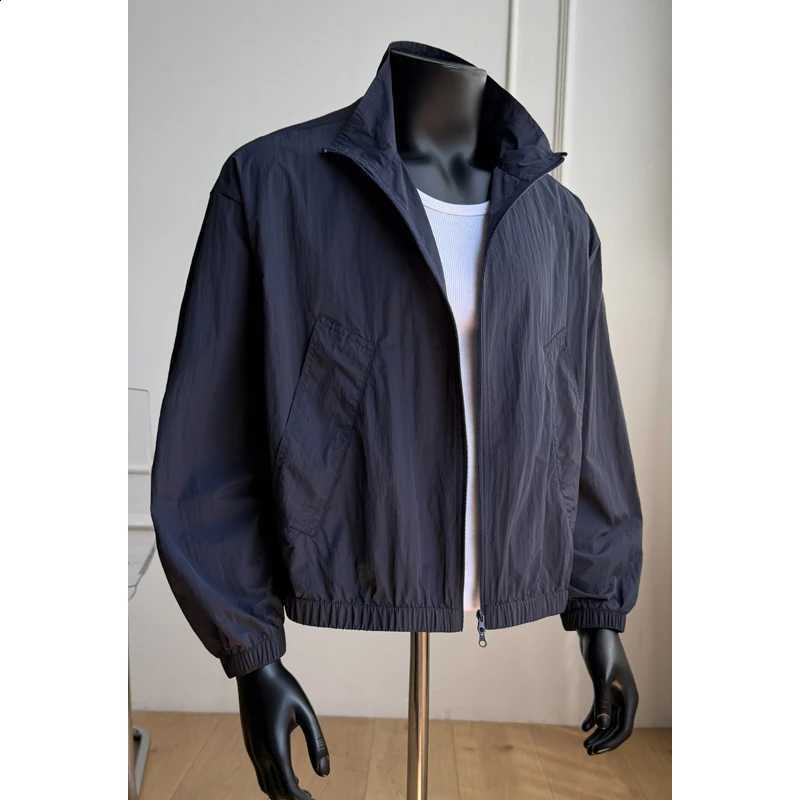 Summer Stand-up Collar Sunscreen Jackets Men Lightweight Skin Coats Solid Color Versatile Outdoor UPF50+ Sun Protection Clothes C260917